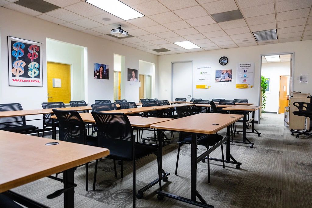 Modern classroom training space