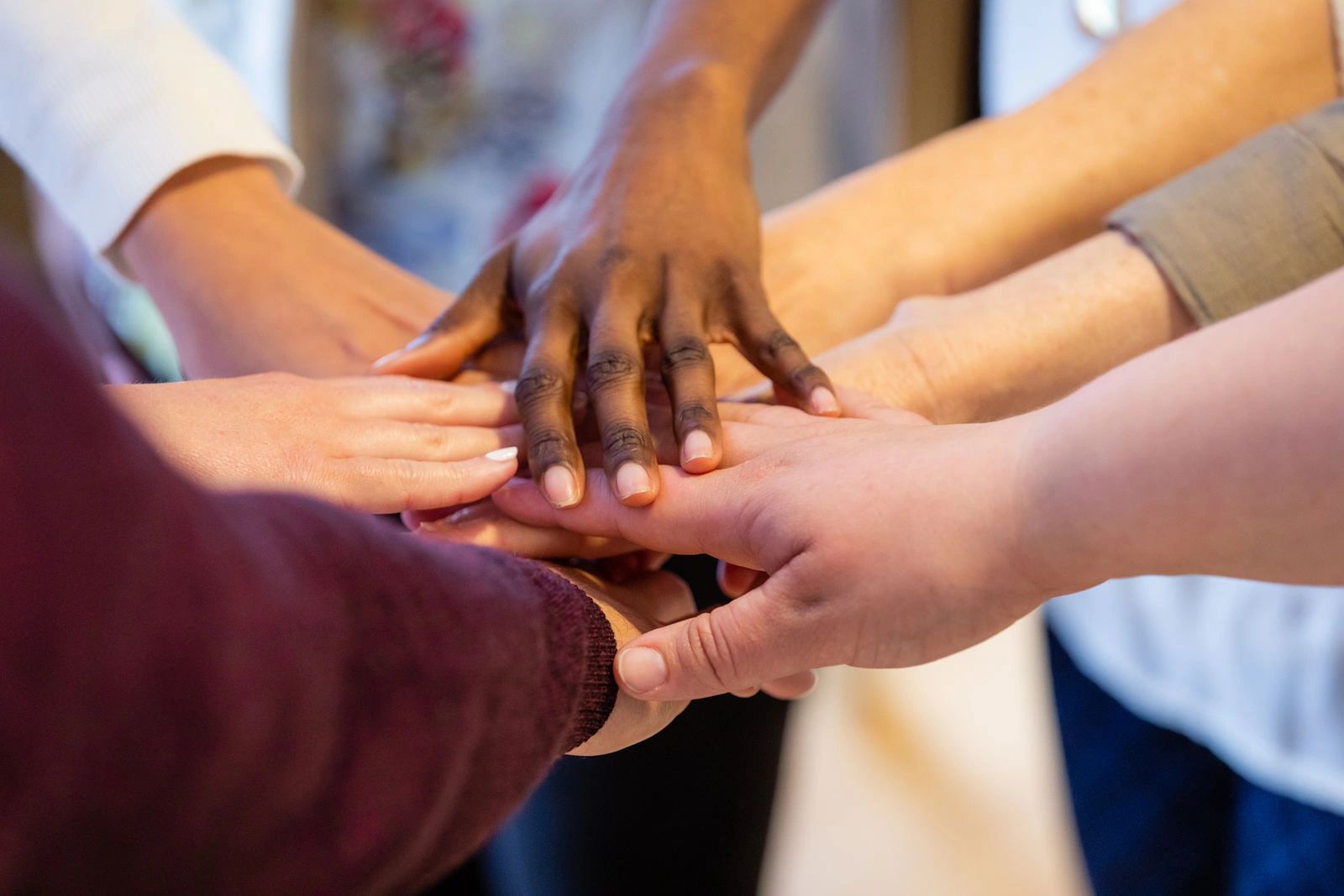 Hands together unity